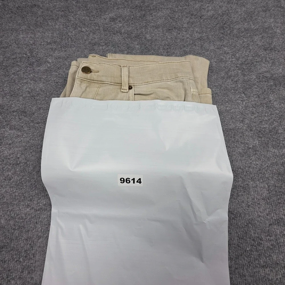 Marine Layer 5 Pocket Slim Straight Twill Pant Men's 33 x 32 (FITS 32 x 30)Beige